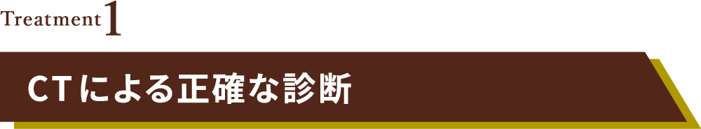 CTによる正確な診断