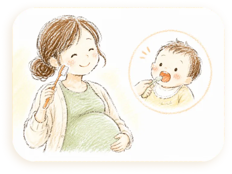 妊婦と赤ちゃん